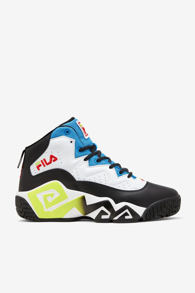 Fila Sneakers Mens White/Black/Blue - Mb - Philippines 1426903-FL